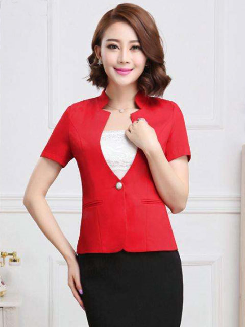 紅色時尚女西定做 